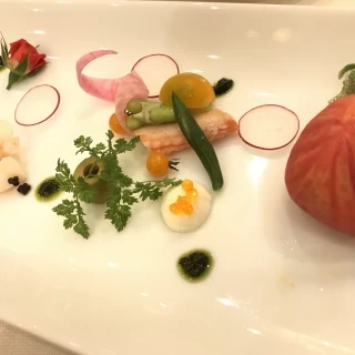 鮮やかなオードブル