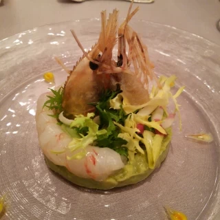 ボタン海老の前菜