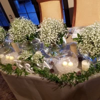 ずっと憧れていたかすみ草のフラワーコーディネートが叶いました