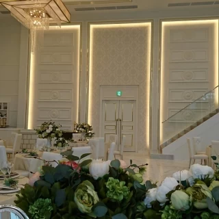 披露宴会場高砂席からの写真です。