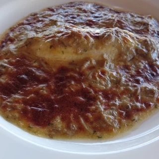 非常に美味しい舌平目のお料理でした。きのこのソース最高でした