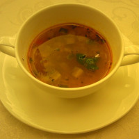 コース料理の選べるスープ(ミネストローネ)