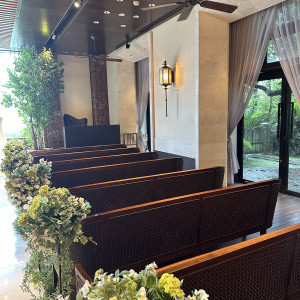植物や、海がよく見える景色の良い式場でした|488368さんのTHE LUIGANS Spa & Resort(ザ・ルイガンズ．スパ＆リゾート)の写真(2492130)