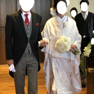 人前式にて父とのバージンロード