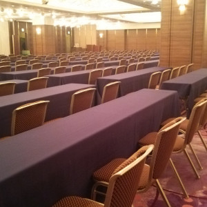 企業説明会の準備中だったようでこんな感じでした|488736さんの大阪新阪急ホテル（ウエディング取扱終了）の写真(557475)