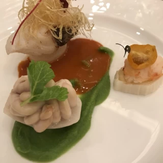 鱈と白子のポワレ