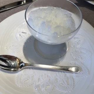 お口直しのシャーベット さっぱりと美味しかったです！