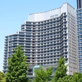 ホテル外観 すぐ目の前には皇居