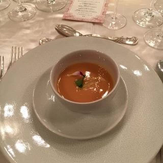 スープがアツアツでした