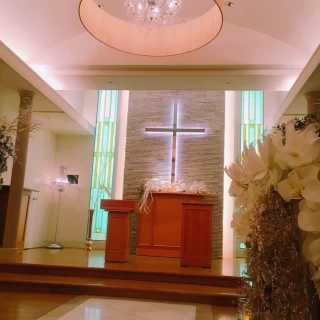 暖かみのあるチャペルでした！