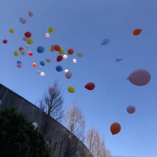 挙式の時のバルーンリリース^o^