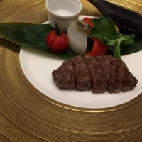 メイン料理の静岡牛