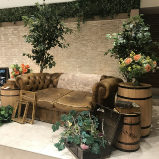 別の披露宴会場。これは高砂ではなくフォトスポットとのこと。