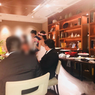 ヴュッフェだったので会場の後ろに料理を並べてくれました。