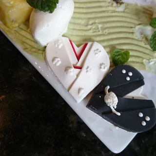 試食のデザートの一部