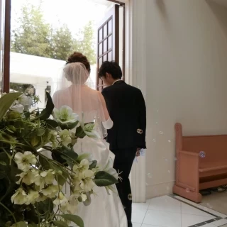 挙式退場シーン