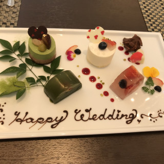 Happy Weddingの文字が嬉しかったです。