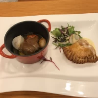 お肉も魚も試食できました