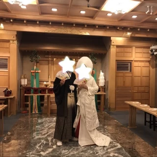神殿でのブライズフォト