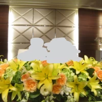 メインテーブルの花