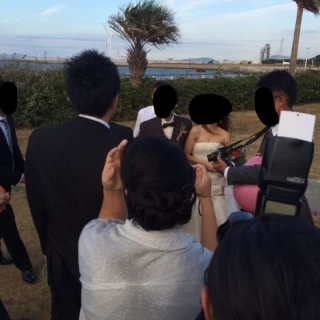 海を目の前にしたガーデン
