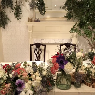 お花の印象で全体がかなりかわります。