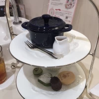 メイク中に軽食がでました。