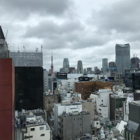 ロビーからの景色。東京タワーが見える！