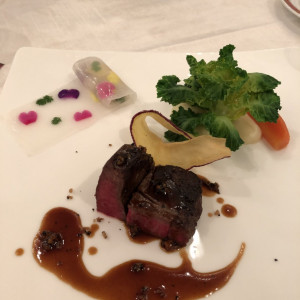 やわらかいお肉でお野菜も可愛いです。|492547さんのホテル ラシーネ新前橋の写真(584767)