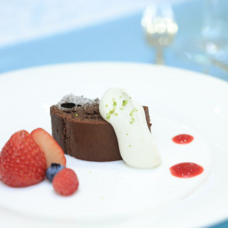 デザートのケーキ