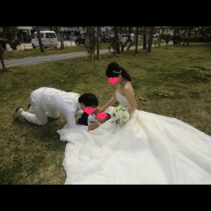 芝生|492876さんのBeachside Sky Chapel OKINAWA 【ビーチサイドスカイチャペルオキナワ】の写真(574758)