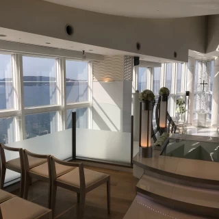 福岡市内と海が見えます