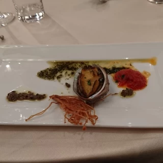アワビの料理