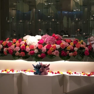 ザ.マーティンの高砂。新郎新婦が好きなディズニーでまとめた。