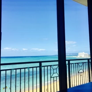 ホテルから見える海も最高