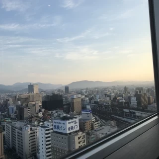 花嫁の控室からの景色です。これで心が落ち着きます