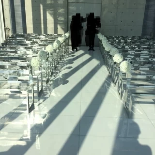 祭壇からゲストを見る風景