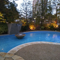 バルーンリリースもできる庭
プールもある。