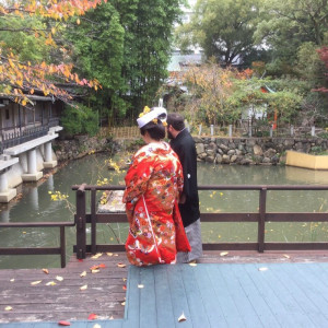 裏庭です。紅葉と写真撮影できました。|494089さんの生田神社会館の写真(581233)