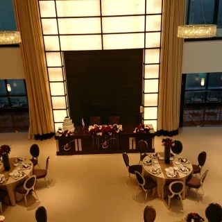 上からみた披露宴会場(ニューヨーク)