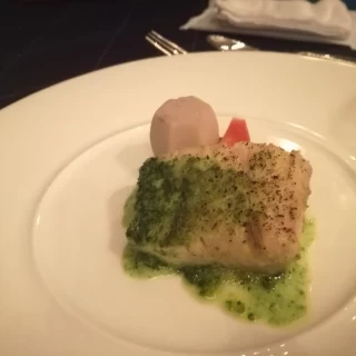 お魚の料理。食べやすいです。