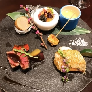 試食会のお料理。お魚が特美味しかったです。