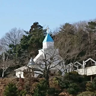 チャペルへ向かうまでの景色が素敵