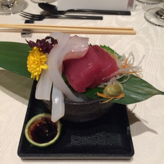 和食コースの料理。魚の本場、北陸のゲストからも好評でした。