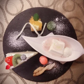 デザートはアレンジしていただけました。