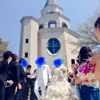 友人の結婚式です。とても華やかでした。