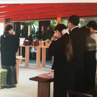 式場でのお写真。