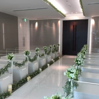 チャペル造花はお任せのプランにしました