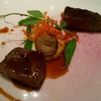 お肉料理は最高です。2種類提供しました。