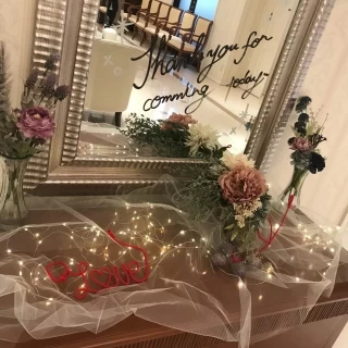 プランナーさんが飾り付けしてくださいました(持込アイテム)